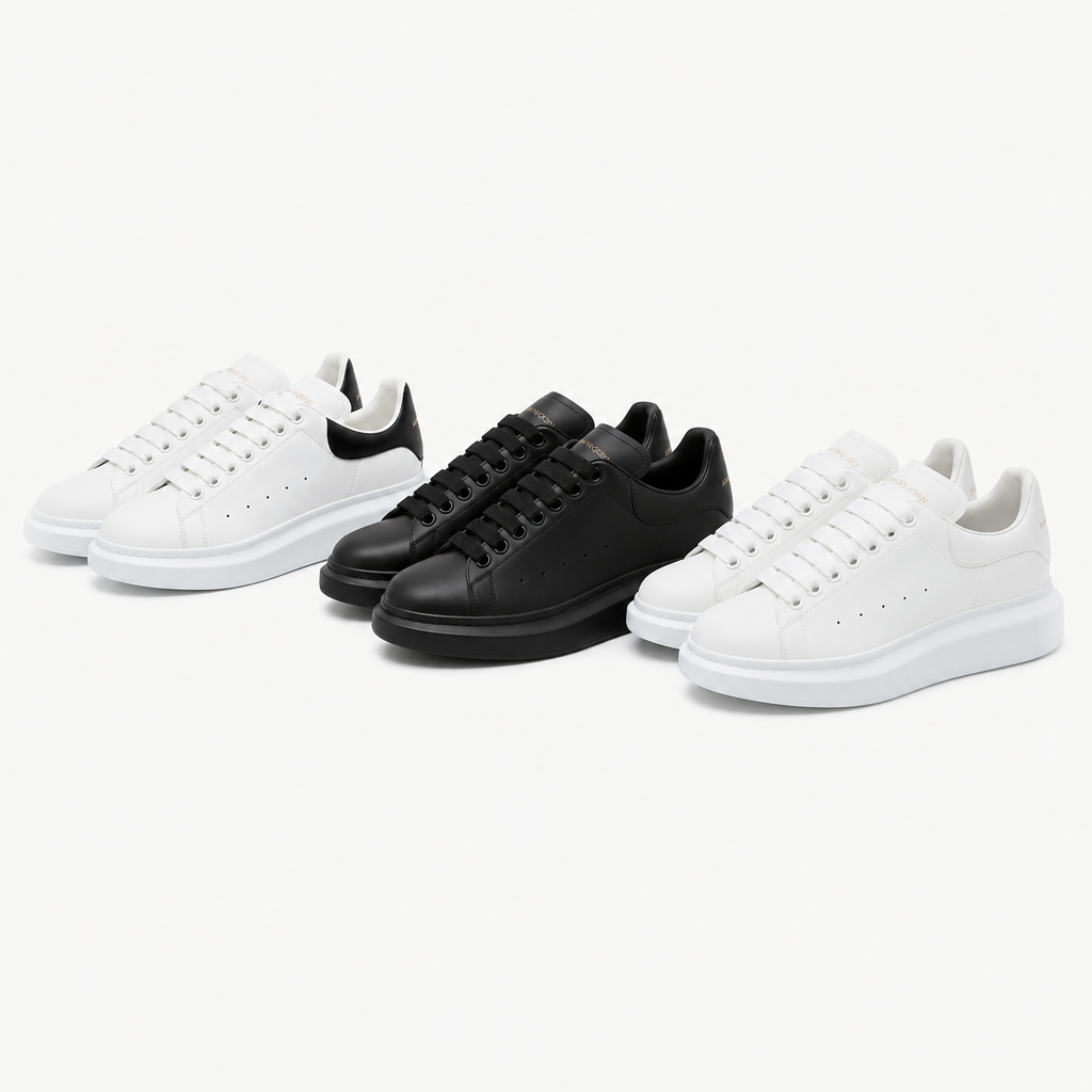 White / Black Heel + All Black + All White