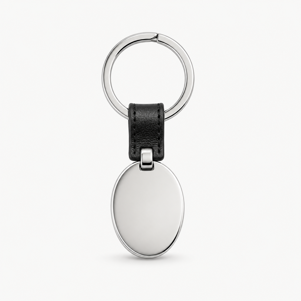 Metal tag keyring