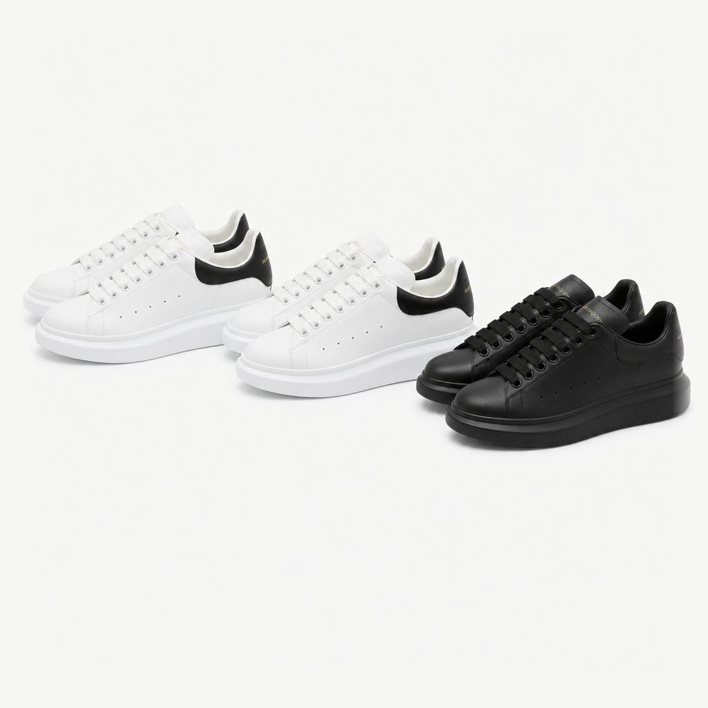 White / Black Heel + White / Black Heel + All Black