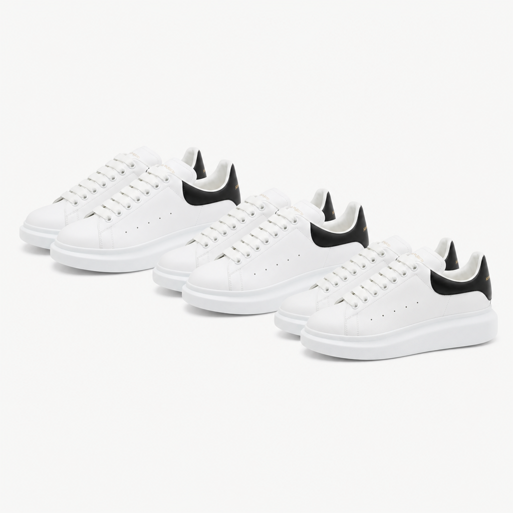 White / Black Heel + White / Black Heel + White / Black Heel